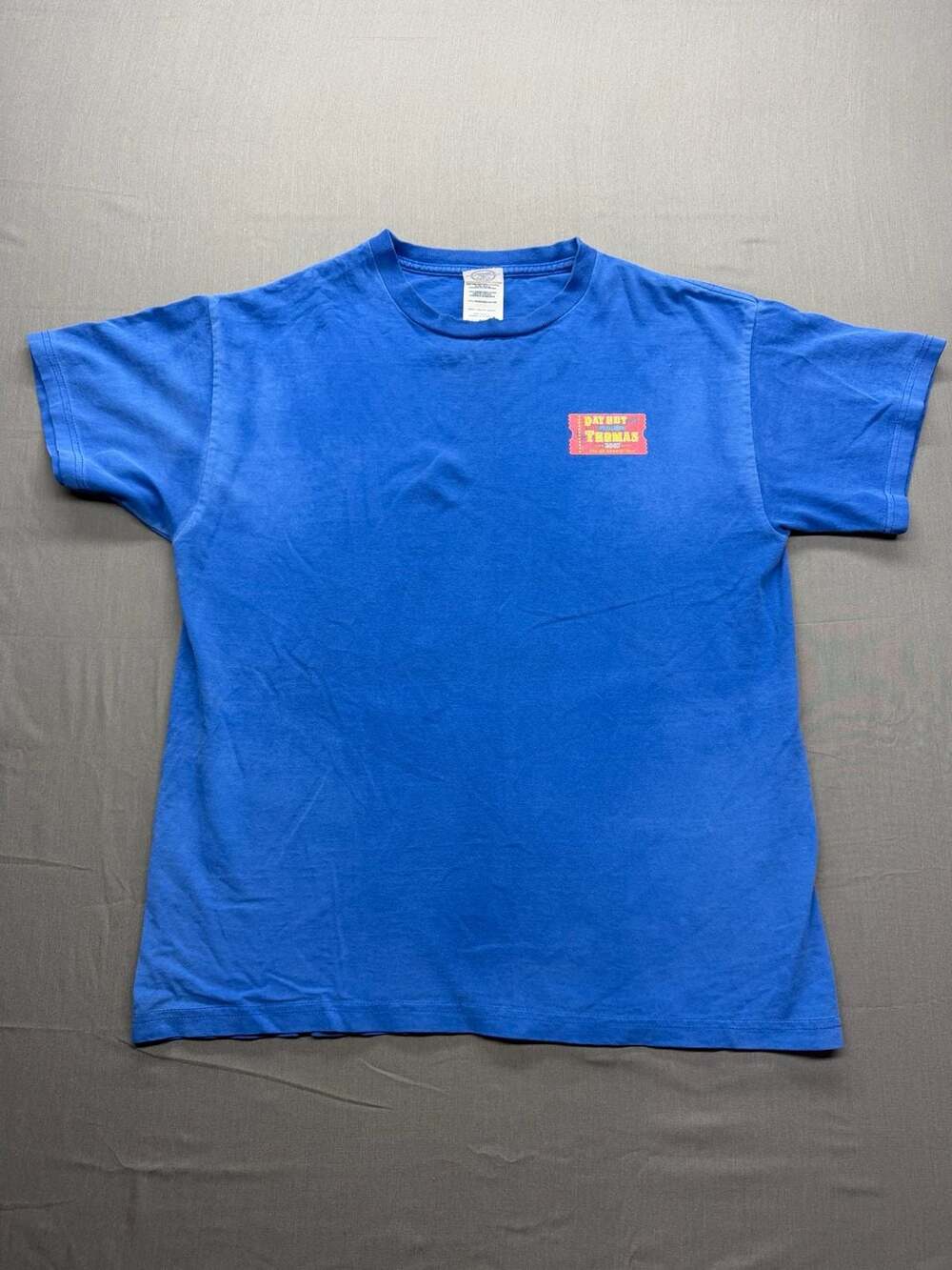 Vintage Out With Thomas 2007 The All Aboard! Tour T-Shirt Blue Size M